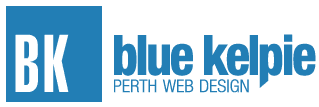 Blue Kelpie logo Perth web designers