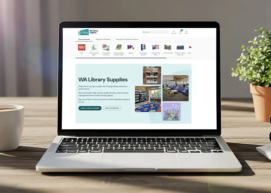 Wa Library Supplies Web Design