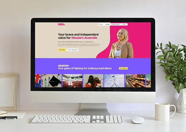 Senator Fatima Payman Web Design Client Presentation